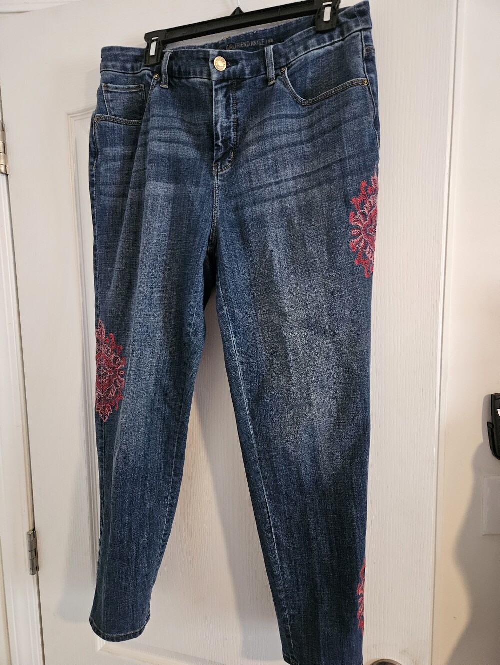 Chicos Girlfriend Jeans $18
